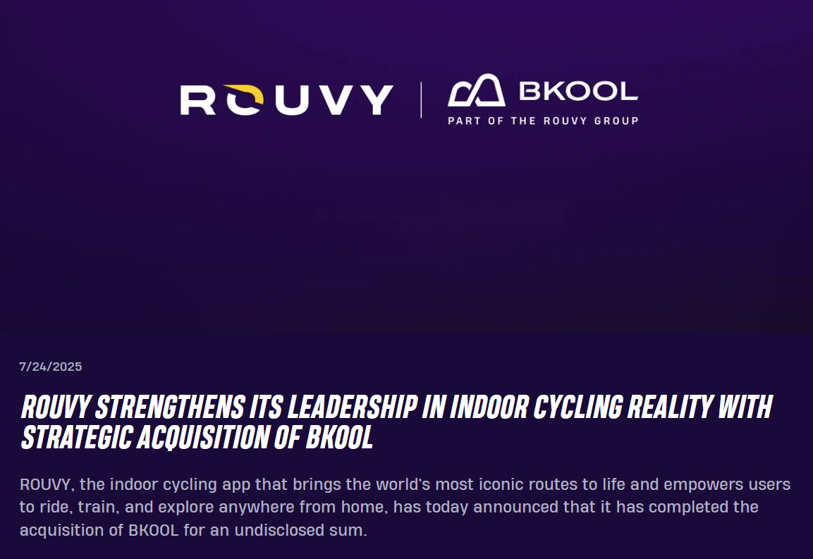 You are currently viewing ROUVY רוכשת גם את BKOOL<span class="wtr-time-wrap after-title"><span class="wtr-time-number">1</span> min read</span>